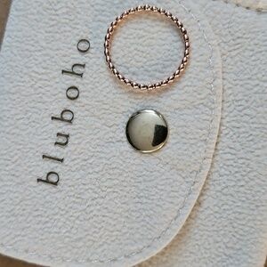 Bluboho 10k Solid Rose Gold Abacus Stackable Ring, Size 6.5